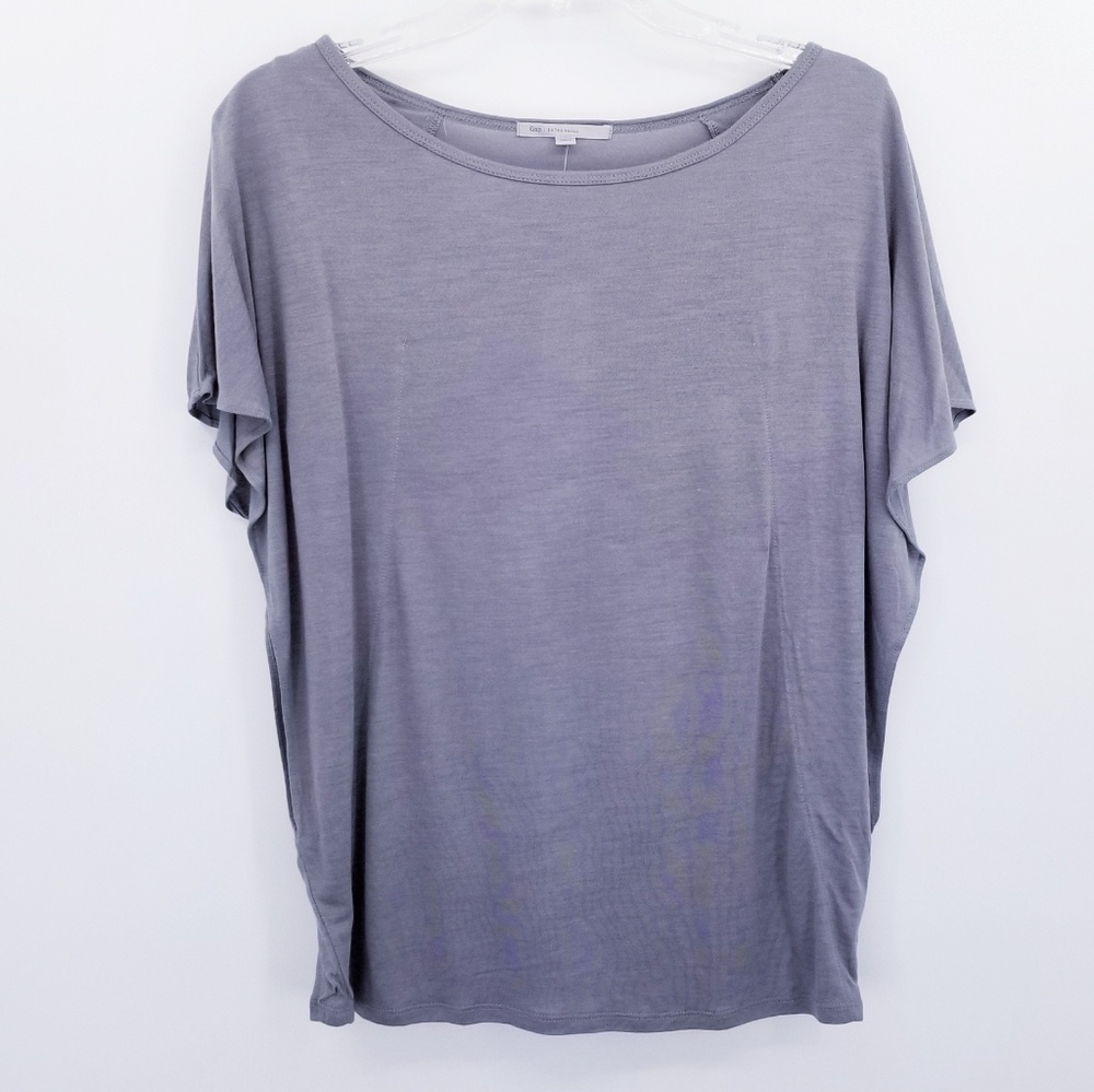 GAP Flutter Sleeve Shirt Top Sz XS Soft Stretchy